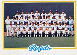 1978 Topps Baseball Cards      724     Kansas City Royals CL